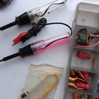 Electrical hardware and tools for home repair or electronic tinkering