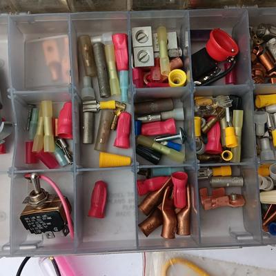 Electrical hardware and tools for home repair or electronic tinkering
