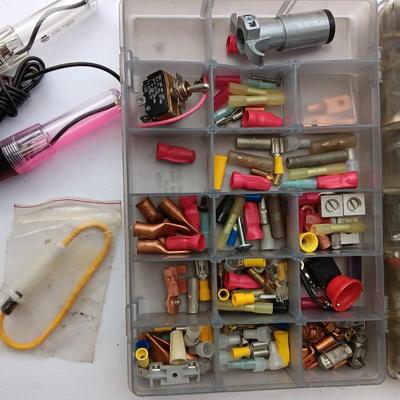 Electrical hardware and tools for home repair or electronic tinkering