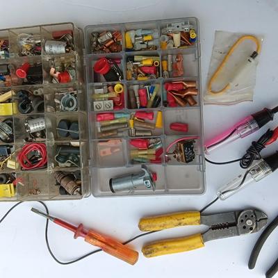 Electrical hardware and tools for home repair or electronic tinkering