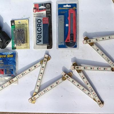 Crafting - Glue gun with glue - Velcro - Utility knife - Safety pins and more Home Goods
