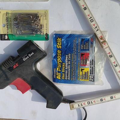 Crafting - Glue gun with glue - Velcro - Utility knife - Safety pins and more Home Goods