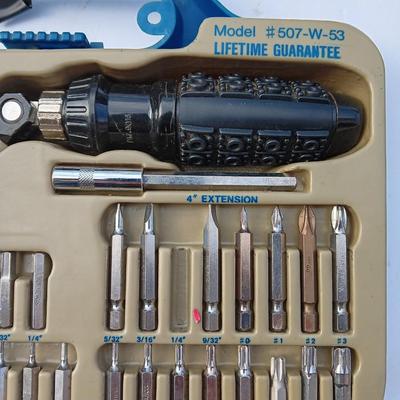 All trade professional 53-piece position reversible ratchet driver set - Make that 52 piece