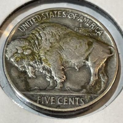 Original Scarce 1935-P Hobo Engraved Buffalo Nickel in Good Condition as Pictured.