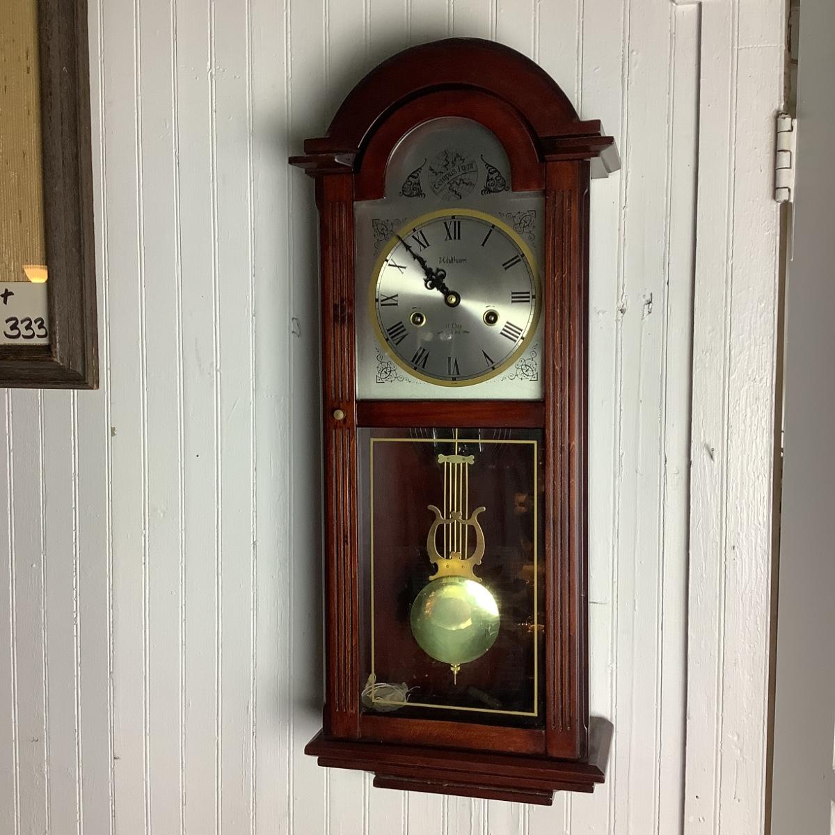 334 Waltham 31 Day Chime Wall Clock with Key