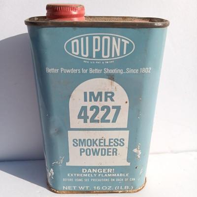 Vintage metal tin and explosives magnet