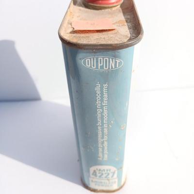 Vintage metal tin and explosives magnet
