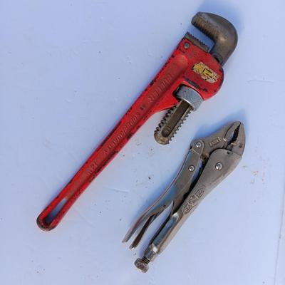 Rigid pipe wrench and vise clamps