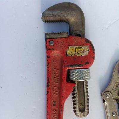 Rigid pipe wrench and vise clamps