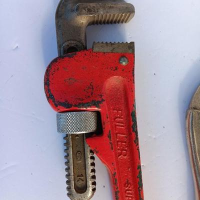 Rigid pipe wrench and vise clamps