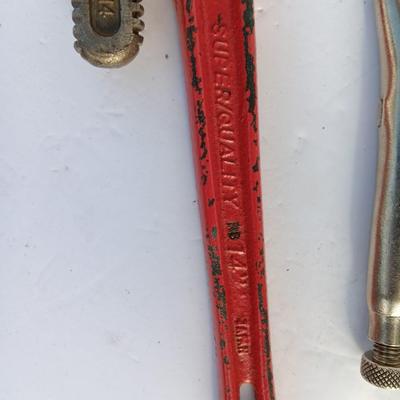 Rigid pipe wrench and vise clamps