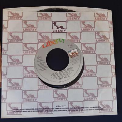 Four Kenny Rodgers Vinyl Record Albums LP Record Records 45's