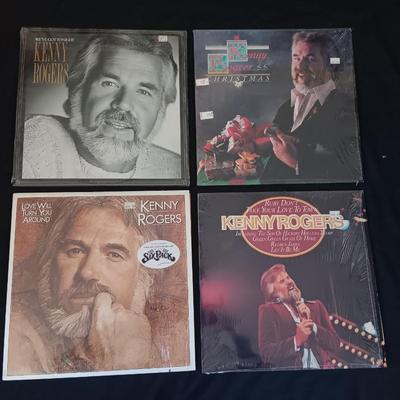 Four Kenny Rodgers Vinyl Record Albums LP Record Records