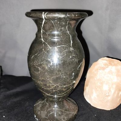 MARBLE & CERAMIC VASES-HIMALAYAN ROCK AND CANDLE HOLDER