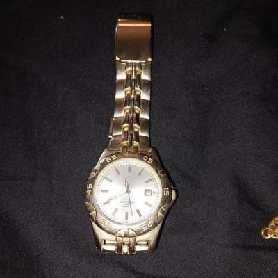 PRESIDENT POCKET WATCH WITH CHAIN AND MENS WRISTWATCH