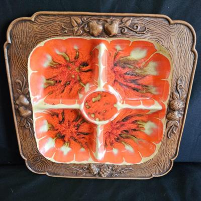 Frankoma and Treasure Craft Chip/Dip Platters (K-DW)