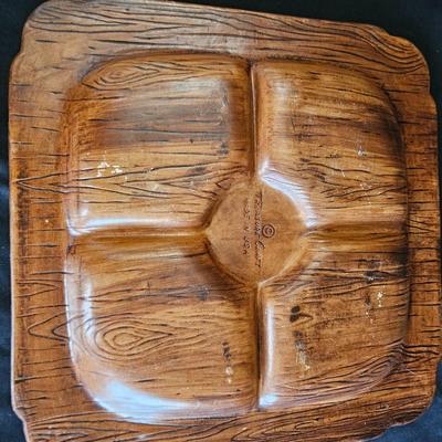 Frankoma and Treasure Craft Chip/Dip Platters (K-DW)