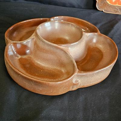 Frankoma and Treasure Craft Chip/Dip Platters (K-DW)