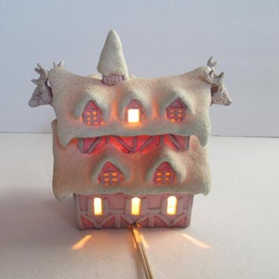 Ceramic Easter House Light Up Works