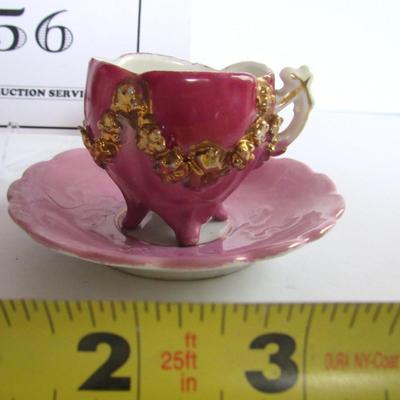 Cute Tiny Cup and Saucer Set, Antique