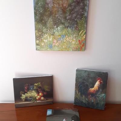Roosters Art Set