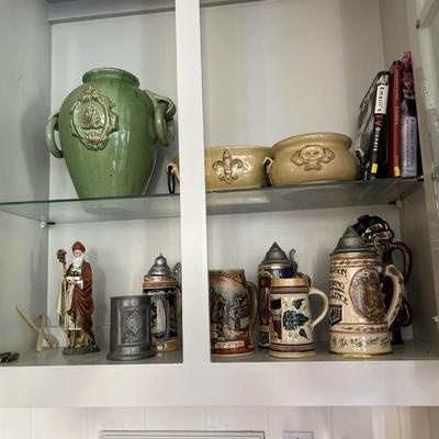 Pottery, Steins and Figurines