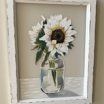 Sunflower Picture and Figurines