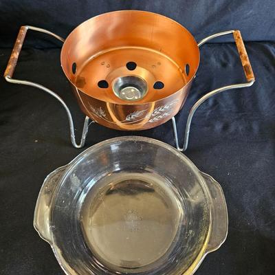 Copper Chafing Dishes and Copper Coffee/Tea Kettle (K-DW)