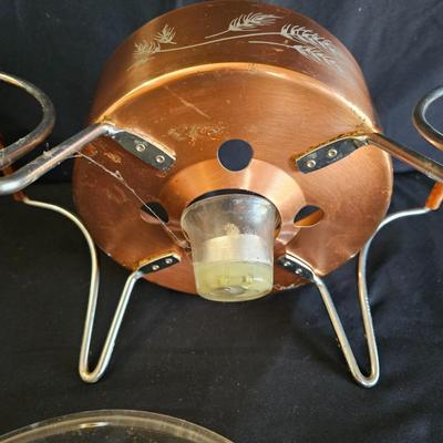 Copper Chafing Dishes and Copper Coffee/Tea Kettle (K-DW)