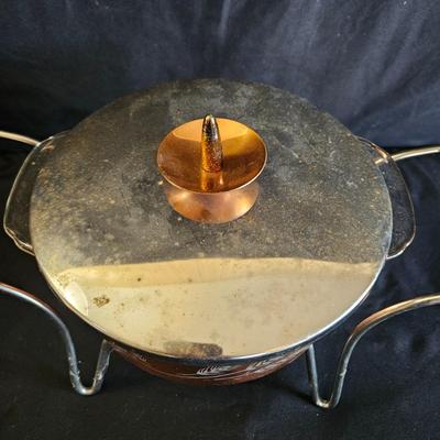 Copper Chafing Dishes and Copper Coffee/Tea Kettle (K-DW)