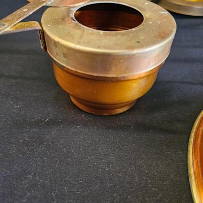 Copper Chafing Dishes and Copper Coffee/Tea Kettle (K-DW)