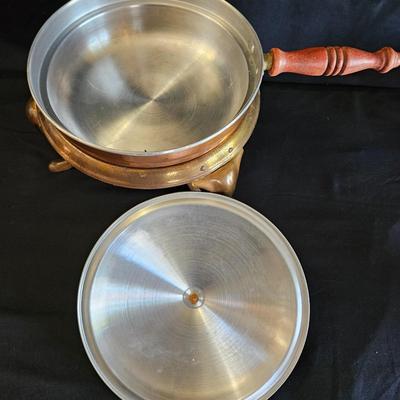 Copper Chafing Dishes and Copper Coffee/Tea Kettle (K-DW)