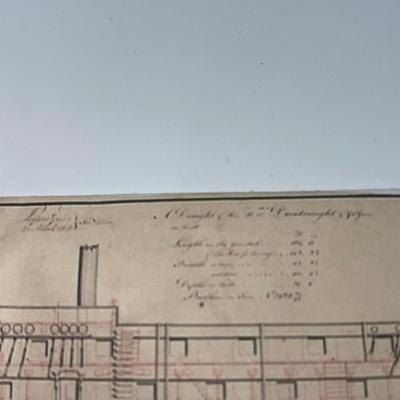 N401 Vintage Wooden Model of Antique Sailing Warship