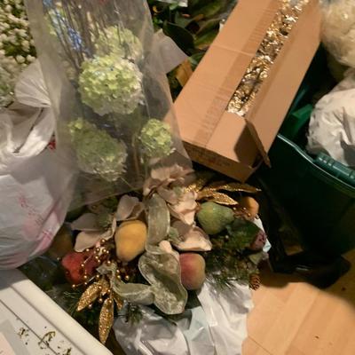 HUGE Artificial Flower Arrangements Lot