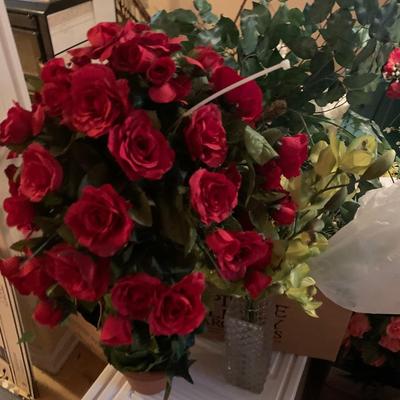 HUGE Artificial Flower Arrangements Lot