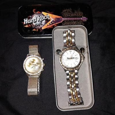 MENS HELBROS 3 ATM AND HARDROCK CAFE (IN BOX) WRISTWATCHES