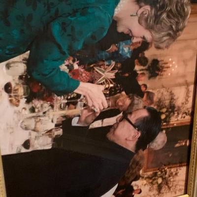 Huge Lot - Professionally Framed White House Dinners Decorations / Presidents / VIPs