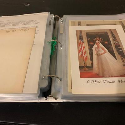 Trish Nixon White House Wedding Employee Scrapbook