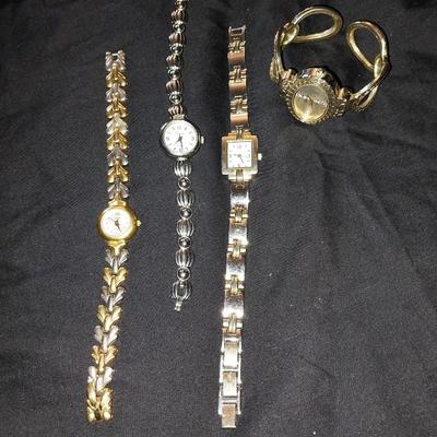 FOUR LADIES FASHION WATCHES