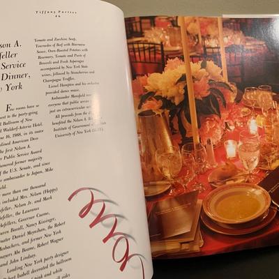 Tiffany Parties Hardback State Dinners Decorating Entertaining w Letter from Tiffanyâ€™s