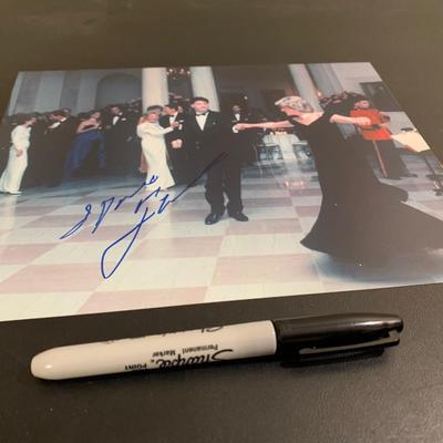 John Travolta Dancing With Princess Diana SIGNED Photo