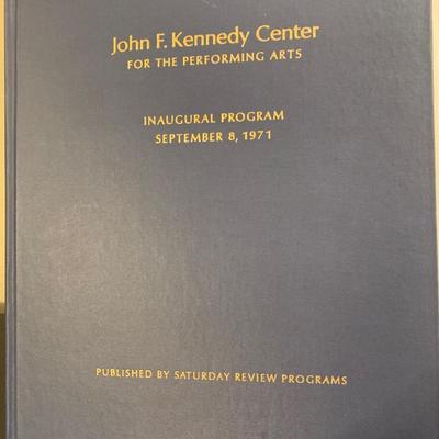 Kennedy Center Opening Book Invites Info Brochures Parking Pass +++