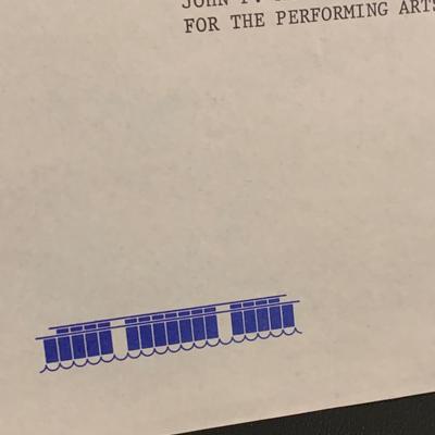 Kennedy Center Opening Book Invites Info Brochures Parking Pass +++