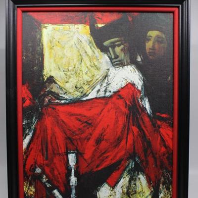 Antonin Marek Machourek The Red Robe Framed Art Print French Czech Artist