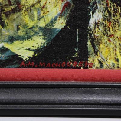 Antonin Marek Machourek The Red Robe Framed Art Print French Czech Artist