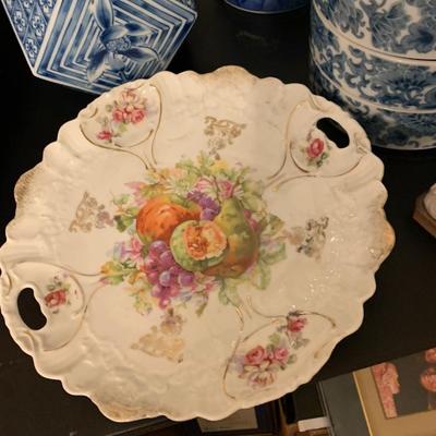 Large Pottery Lot Asian Flow Blue +++