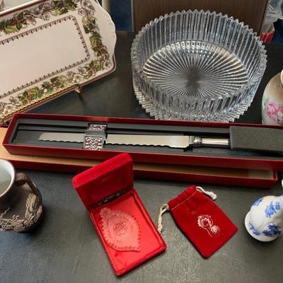 Waterford Ornament Carvel Hall Knife Spode Plate +++ Collectibles Lot