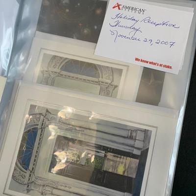 White House Christmas Cards Lot - Many Years President & VP In Binders