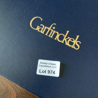 Vintage Garfinkels Footed Placemats / Trivets in box /