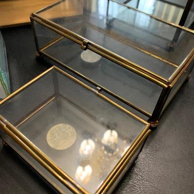 Miniature Glass Display Boxes Lot